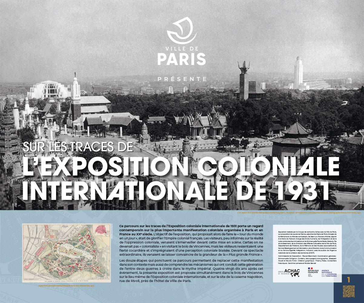 Exposition Sur les traces de l'Exposition coloniale internationale de 1931, 